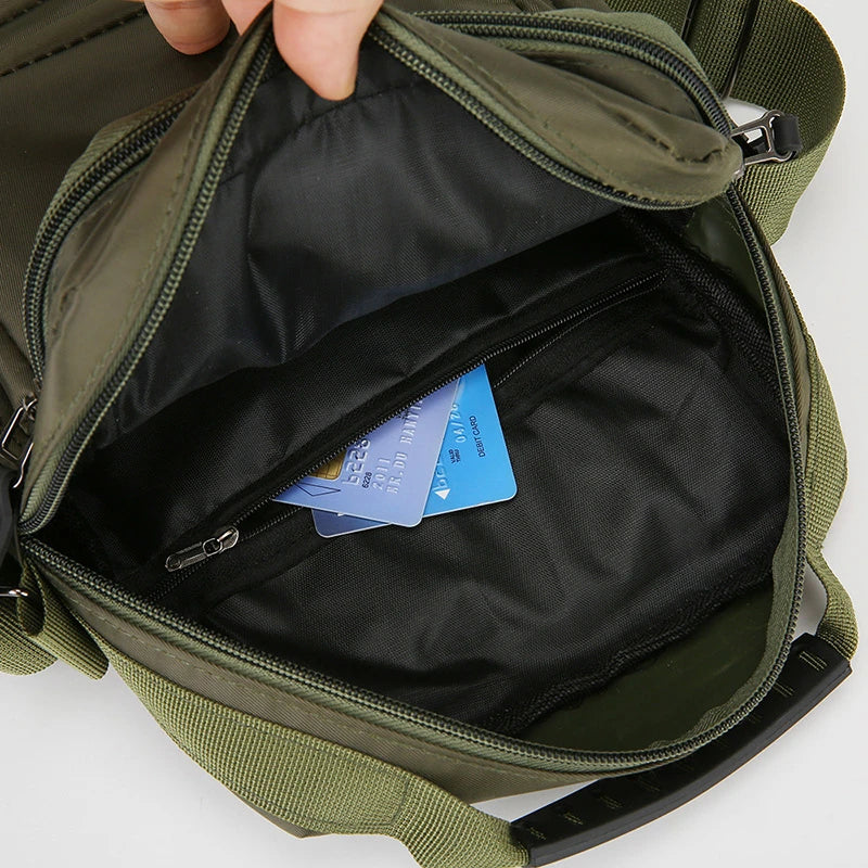Men's Shoulder Bag – Waterproof Large Capacity Business Crossbody Handbag