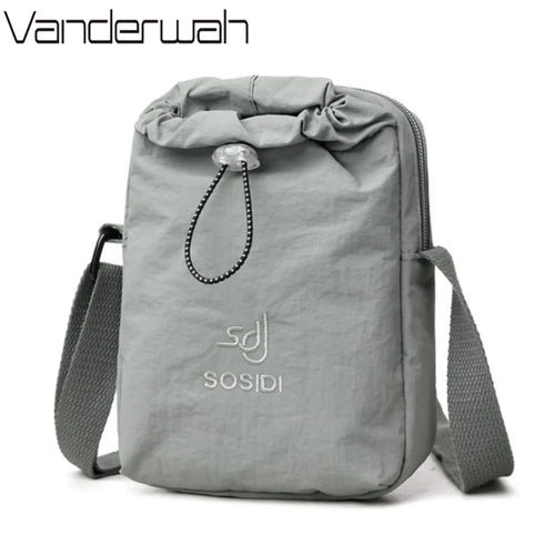 Mini Waterproof Nylon Crossbody Bag – Phone & Water Bottle Shoulder Bag