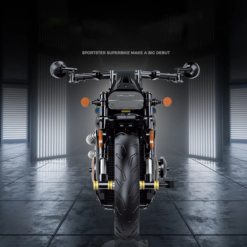 MOC Motorcycle Building Blocks Kit – Davidson Sportster 1:8 Scale