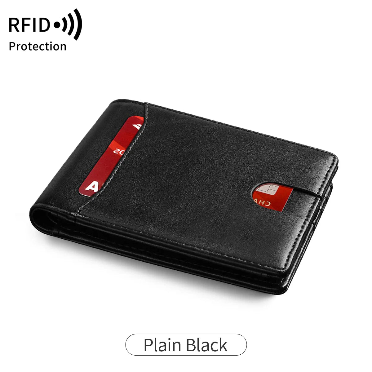 RFID Ultra-Thin Carbon Fiber Wallet for Men – Minimalist Bifold