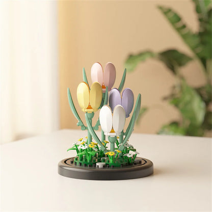 Eternal Flower Micro Building Blocks Bonsai – Home Decor Set