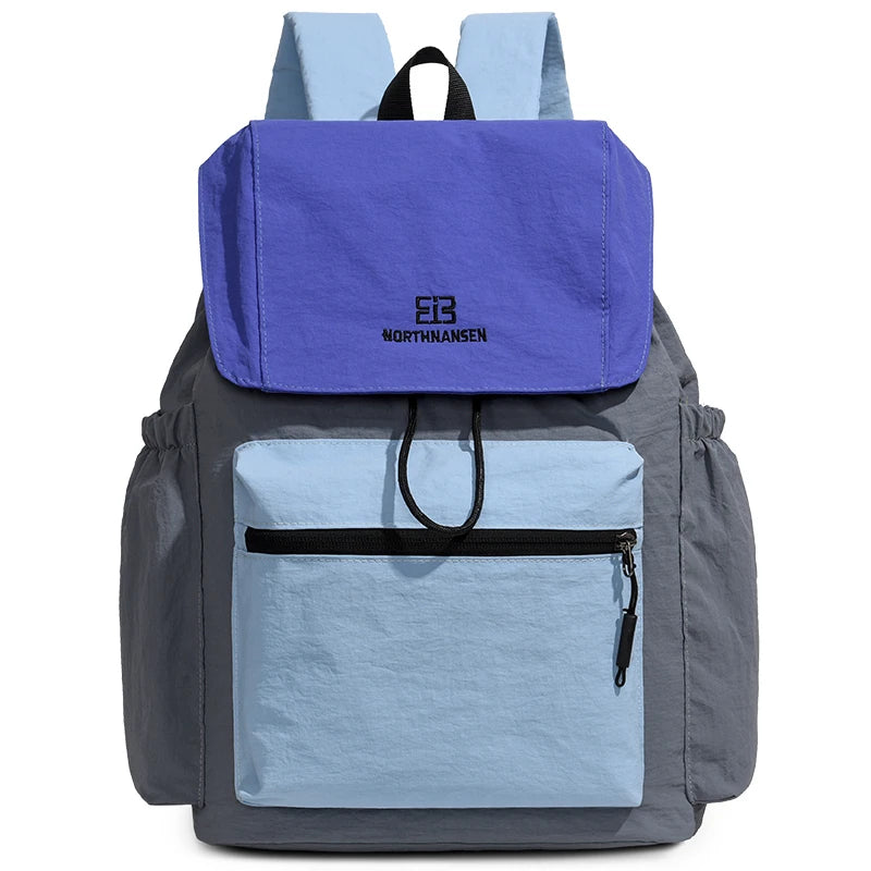 Large Capacity Casual Backpack – Unisex Colorblock Shoulder Bag