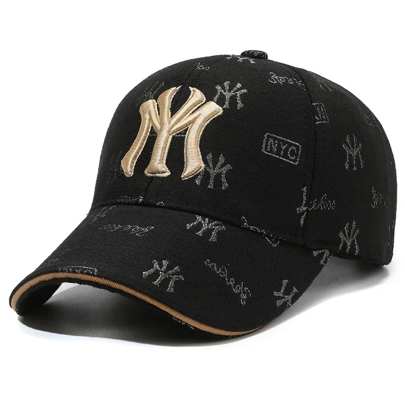 Letter Embroidery Baseball Cap – Unisex Outdoor Visor Hat