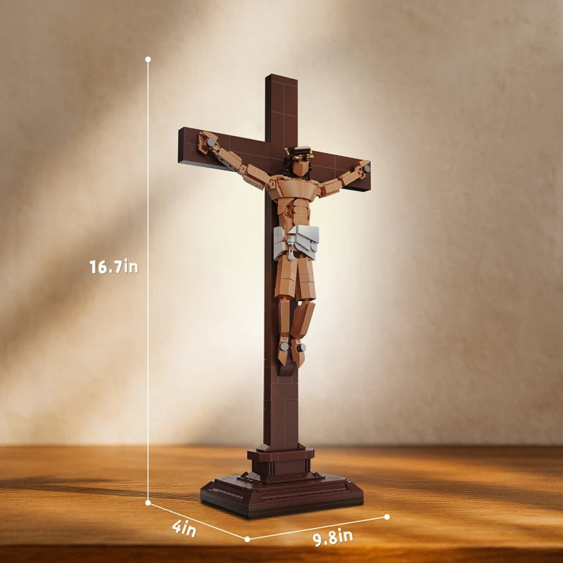 Crucifixion of Jesus Building Blocks Set – 585-Piece Cross MOC Model
