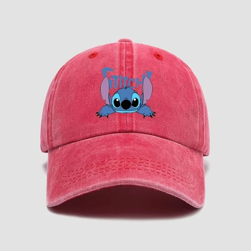 Stitch Cartoon Baseball Cap – Kawaii Anime Snapback Hat