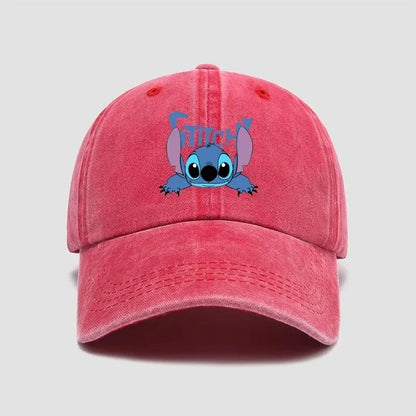 Stitch Cartoon Baseball Cap – Kawaii Anime Snapback Hat