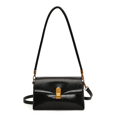 Women's PU Leather Flap Crossbody Bag – Small Shoulder Handbag