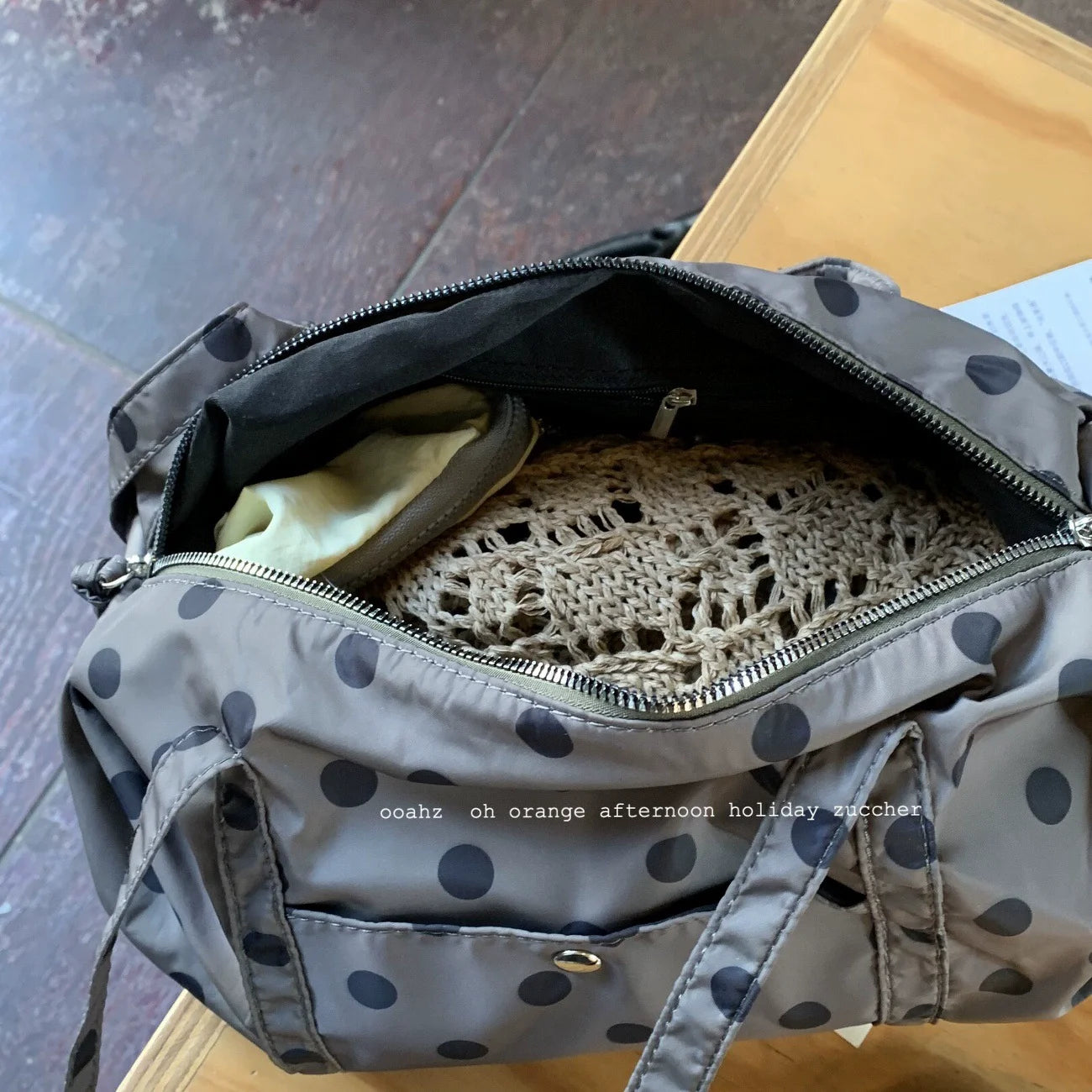 Large Capacity Nylon Shoulder Bag – Korean Casual Tote