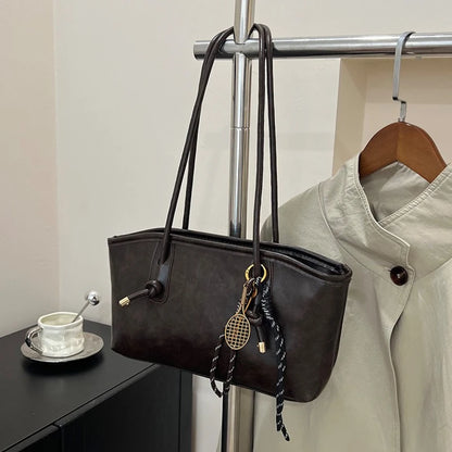 PU Leather Women's Shoulder Bag – Large Capacity Crossbody Tote