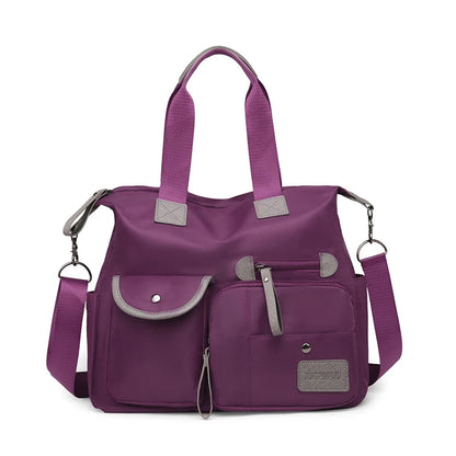 Waterproof Nylon Tote Bag – Large Capacity Women's Shoulder Bag