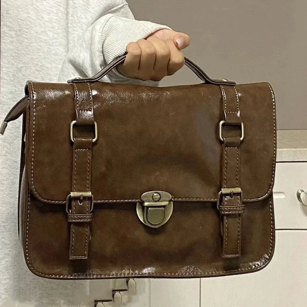 Vintage Women's Messenger Bag – Y2K Satchel Crossbody