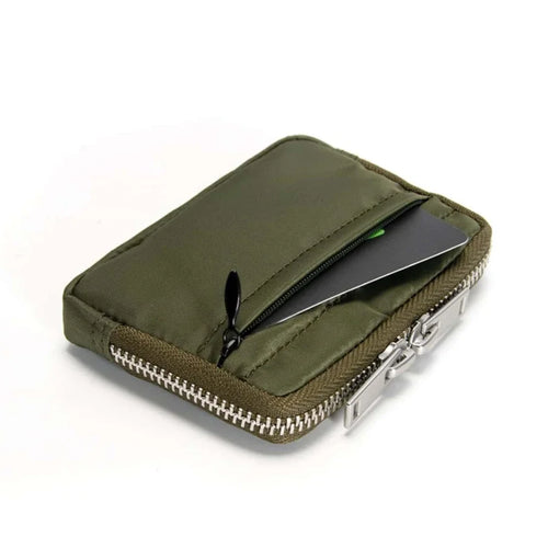 Compact Zipper Wallet & Card Holder Organizer Pouch