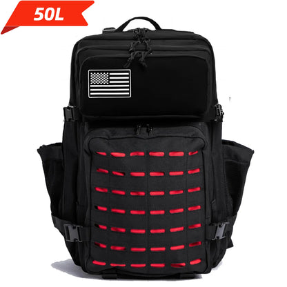 Tactical Backpack 25L/50L MOLLE Hiking Rucksack with Bottle Holders