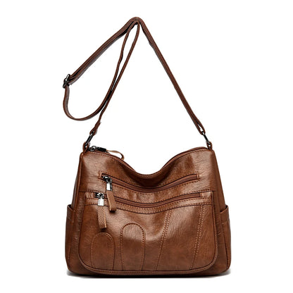 Crossbody Bag for Women – Large Capacity PU Leather Shoulder Bag