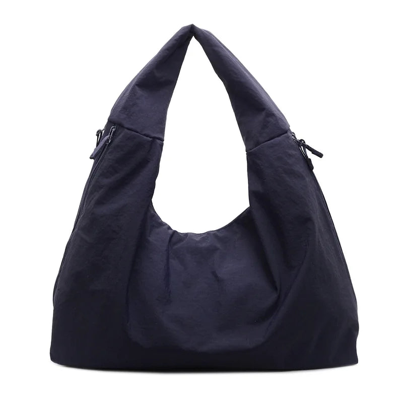 Large Nylon Tote Bag for Women – Casual Shoulder Hobo Bag