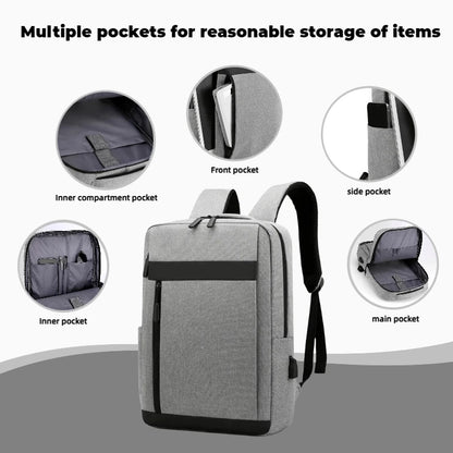 Slim Business Laptop Backpack with USB Charging Port