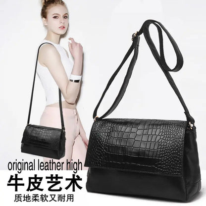 Alligator Genuine Leather Shoulder Bag – European Designer Style
