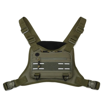 Tactical MOLLE Chest Rig Vest Bag – Airsoft Hunting Shoulder Pack