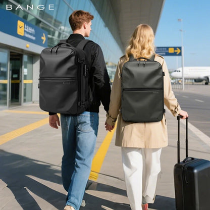 Anti-Theft Travel Backpack with Vacuum Compression & Laptop Compartment