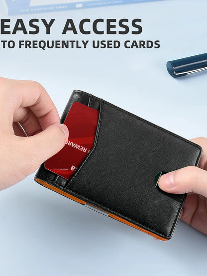RFID Blocking Slim Front Pocket Wallet for Men – Carbon Fiber