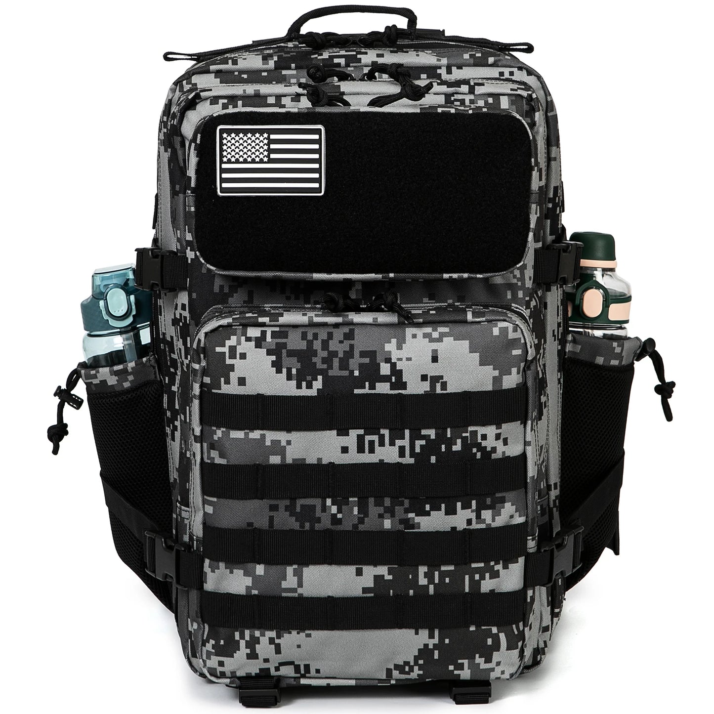 45L Tactical Backpack with Bottle Holder – MOLLE Rucksack for Men