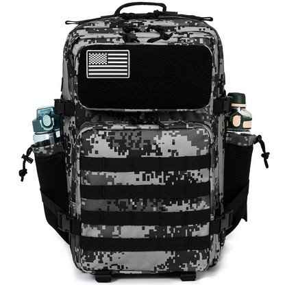 45L Tactical Backpack with Bottle Holder – MOLLE Rucksack for Men