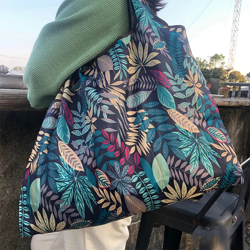 Large Capacity Foldable Reusable Shopping Bag – Eco-Friendly Tote