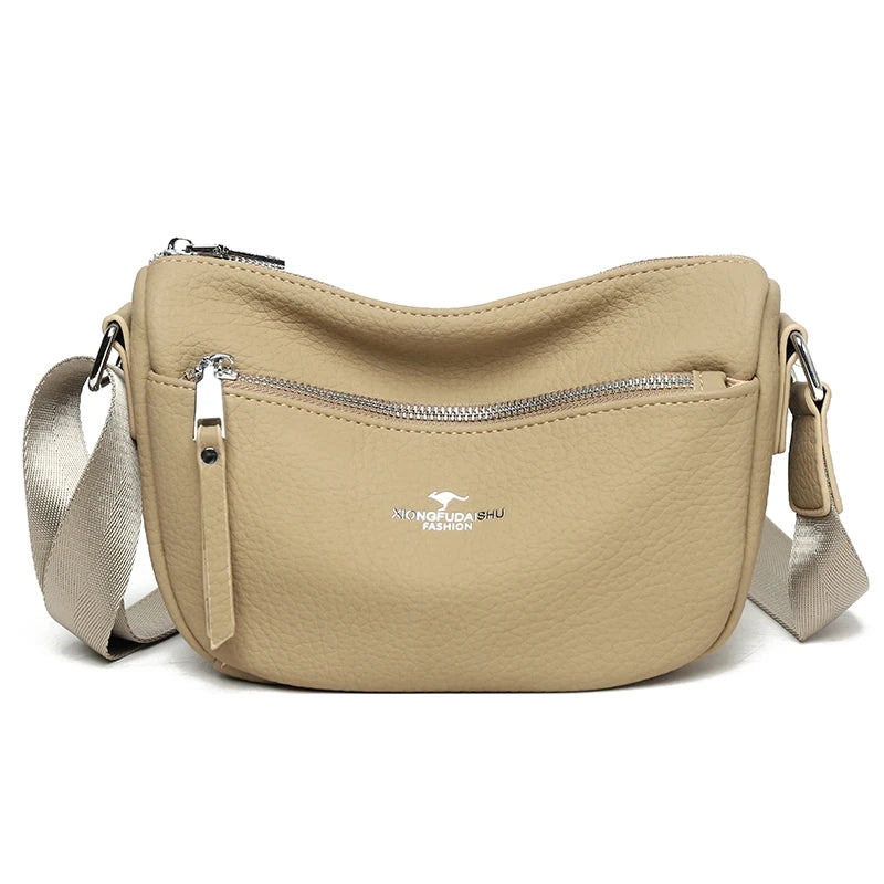 Leather Crossbody Bag – Women's Luxury Soft Shoulder Bag