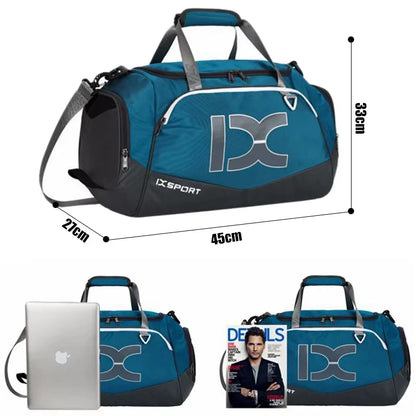 IXSport Gym Duffel Bag with Wet Dry Separation – Sports Travel Bag