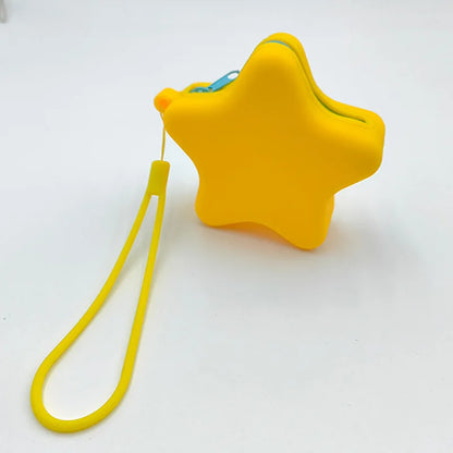 Star-Shape Silicone Coin Purse & Mini Cosmetic Bag with Zipper