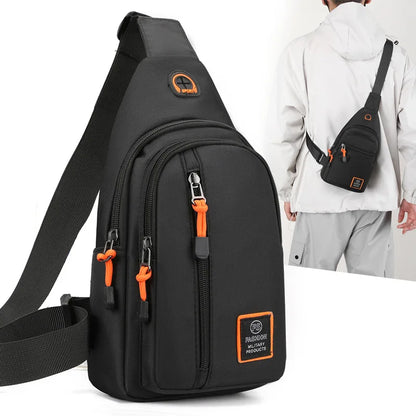 Men's Waterproof Oxford Crossbody Bag – Sports & Travel Chest Pouch