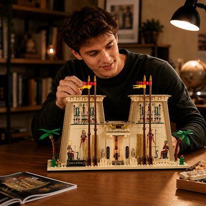 Temple of Horus MOC Building Set – Ancient Egypt Brick Model