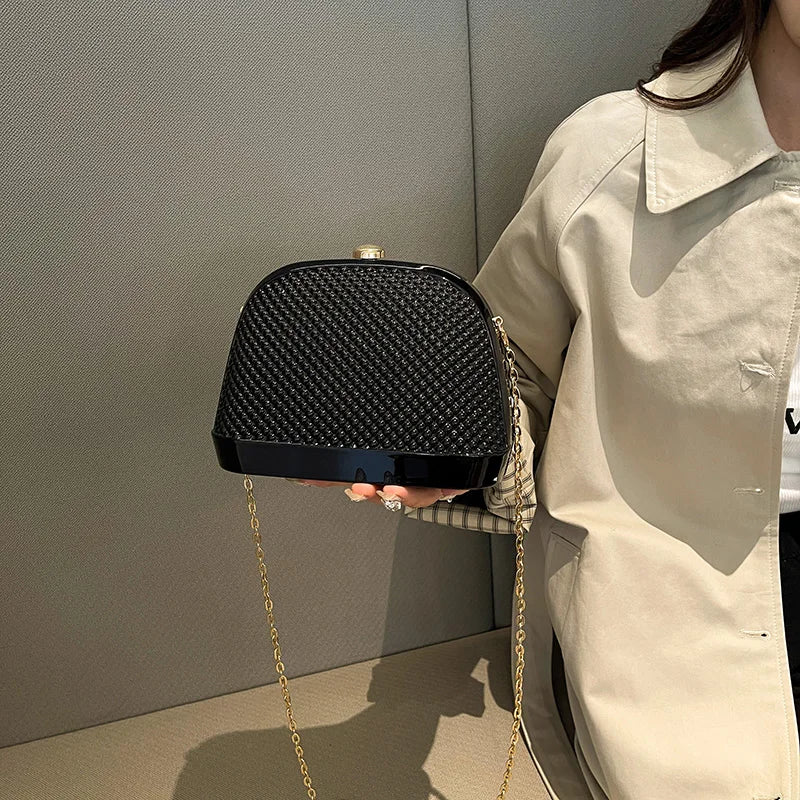 Moods Rainbow Color Luxury Evening Bags Elegant Women Wedding Dinner Party Acrylic Chain Shoulder
