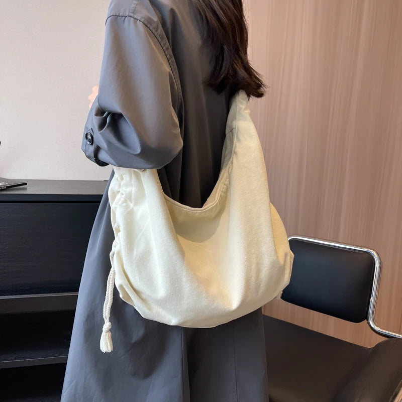 Large Capacity Canvas Shoulder Bag for Women