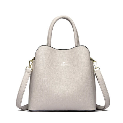 Luxury PU Leather Tote Bag – Women's Designer Crossbody Shoulder Bag