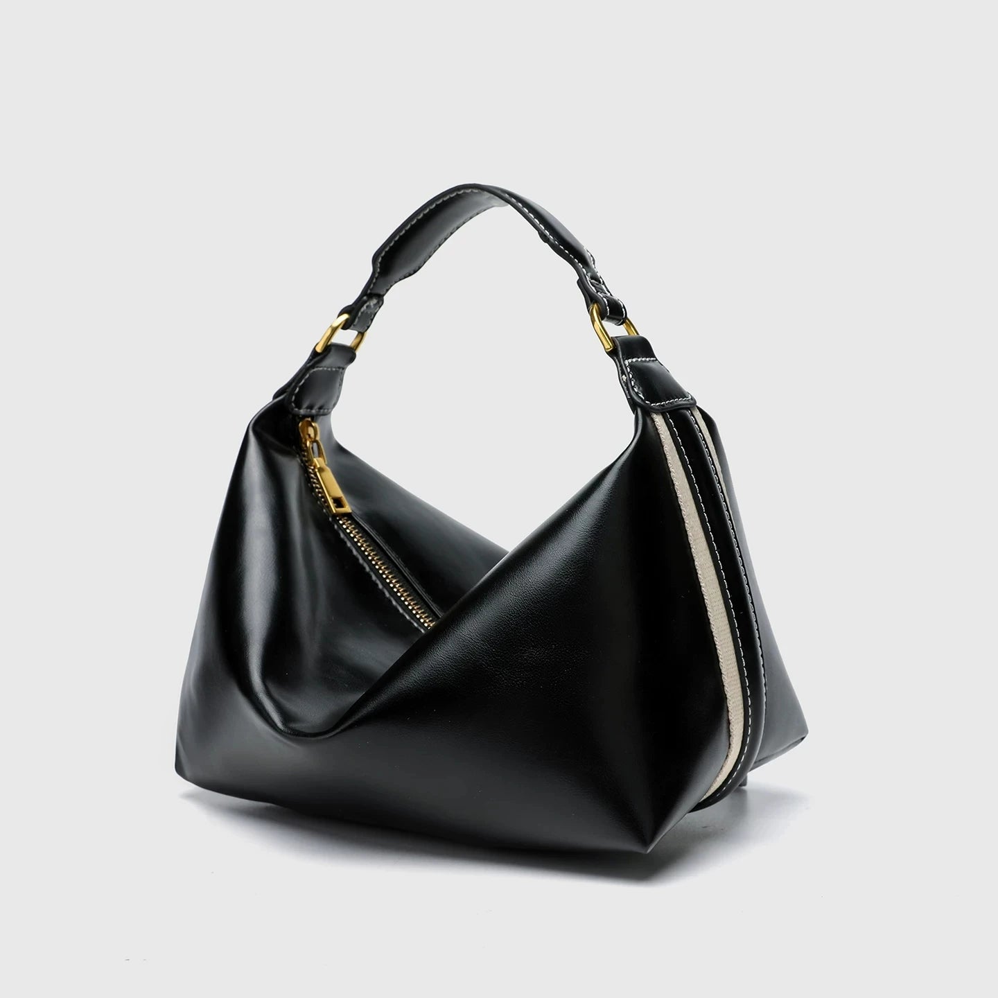 Panelled Canvas Bucket Bag Designer Women Handbags Luxury Pu Leather Shoulder Crossbody Bags Wide