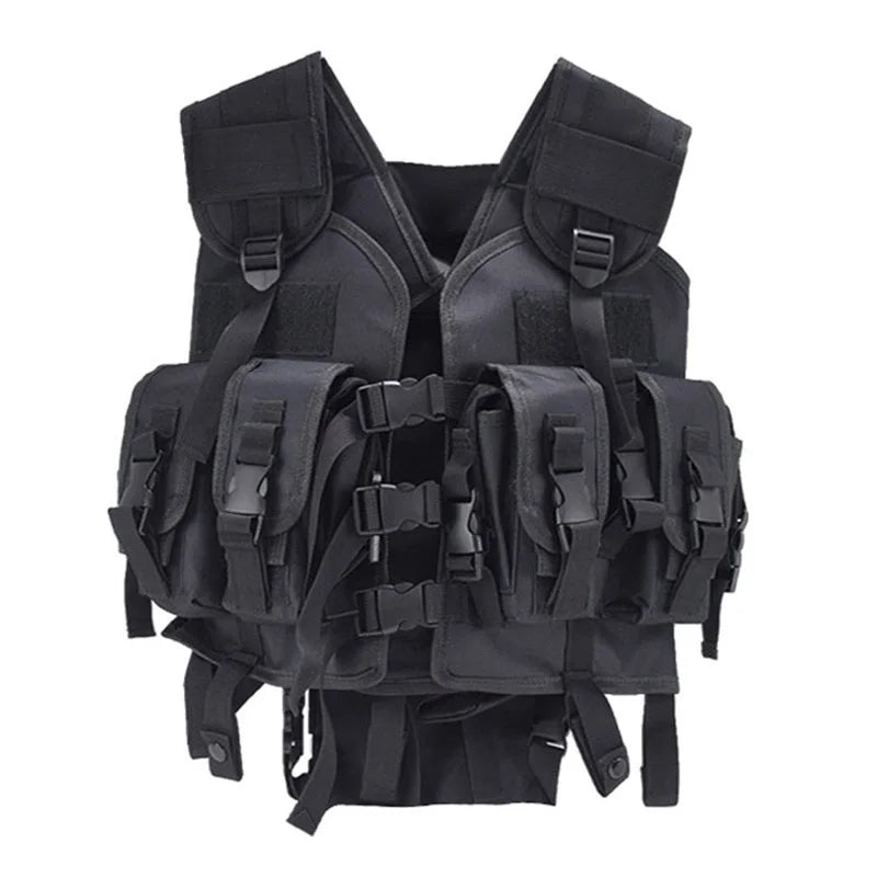 Tactical Shooting Vest with Water Bag – Men's Hunting & Airsoft Gear
