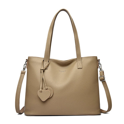 Soft Leather Tote Bag for Women – Designer Shoulder & Crossbody Handbag