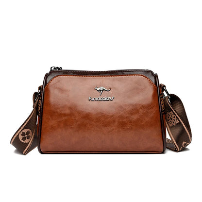 Soft Oil Leather Crossbody Bag for Women – Designer Shoulder Bag