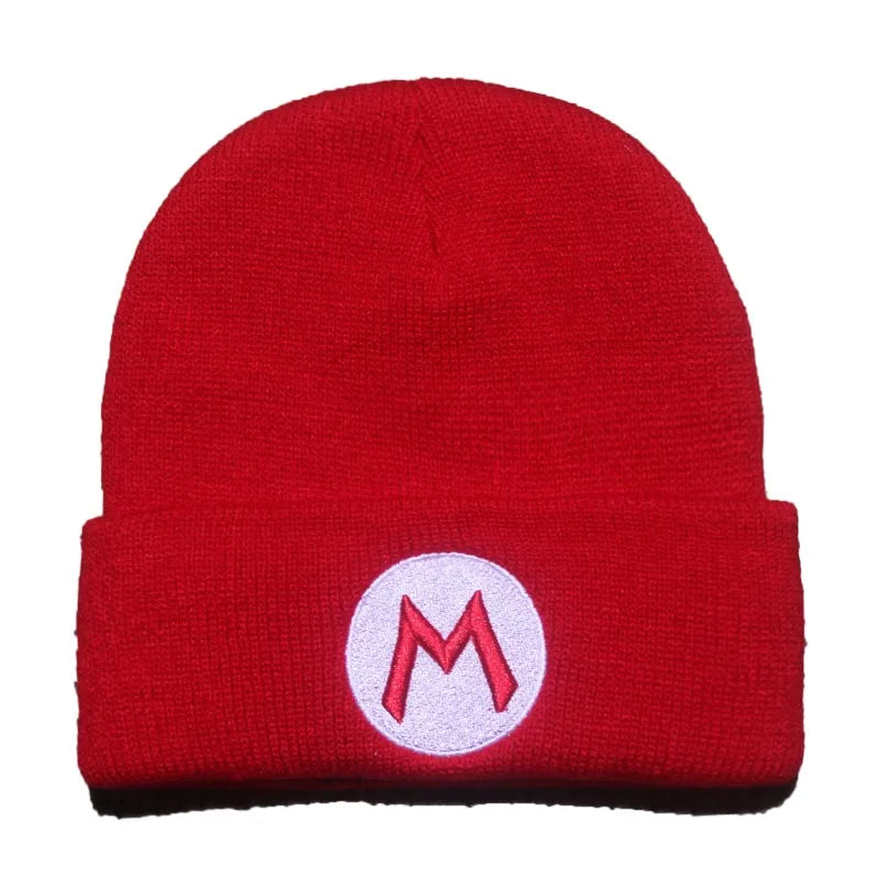 Super Mario Wario Embroidered Knit Beanie – Cosplay Kawaii Hat
