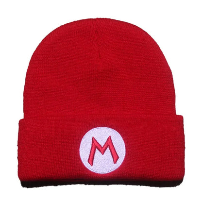 Super Mario Wario Embroidered Knit Beanie – Cosplay Kawaii Hat