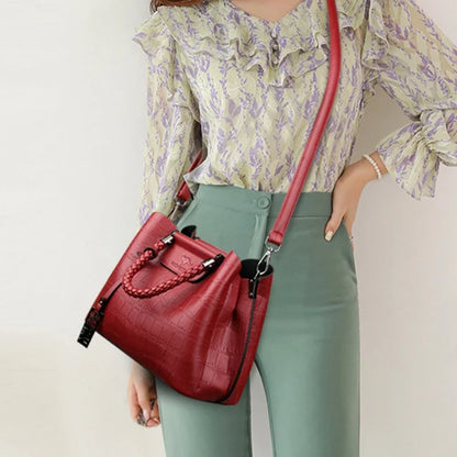 Luxury Stone Pattern Women's Handbag Crossbody Shoulder Bag