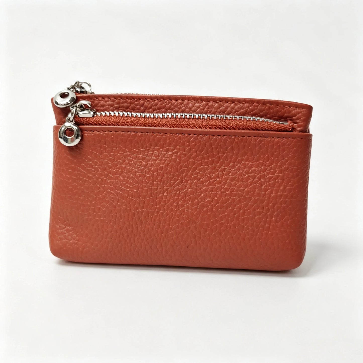 Genuine Leather Zipper Coin Purse for Women