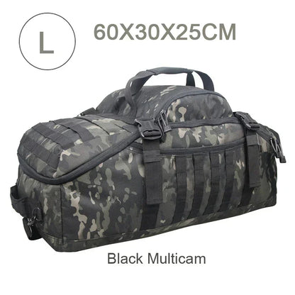 Tactical Duffle Backpack – 25L 45L 80L MOLLE Camping Travel Bag