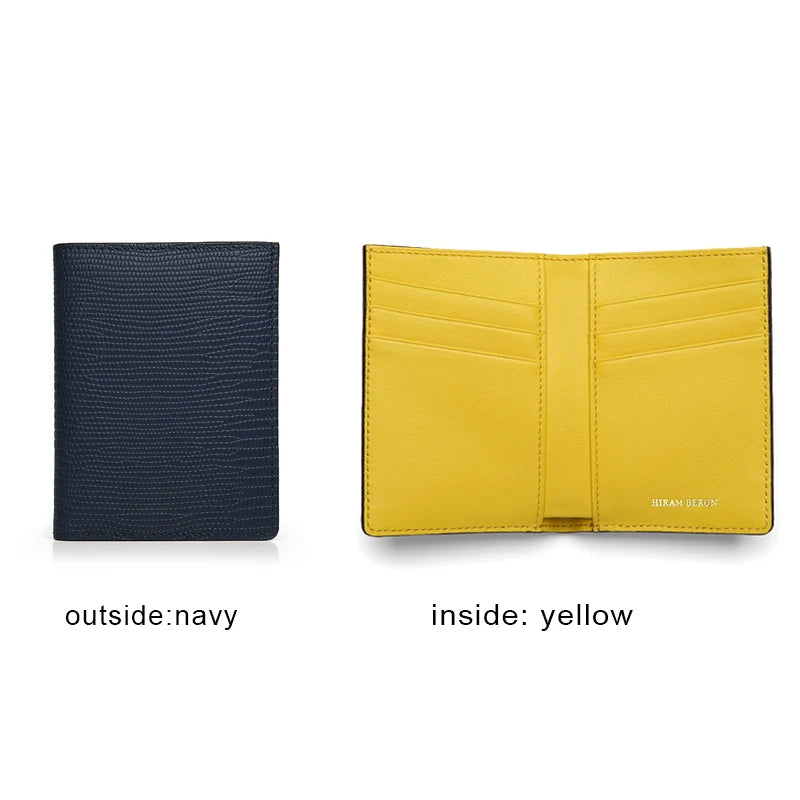 RFID Blocking Leather Wallet for Men, Slim Bifold Card Holder