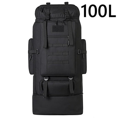 80L/100L Tactical Backpack – Large Hiking & Mountaineering Bag