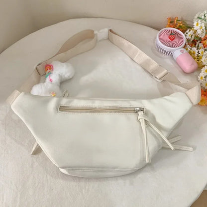 Kawaii Itabag Clear Window Fanny Pack Waist Bag for Pin Display