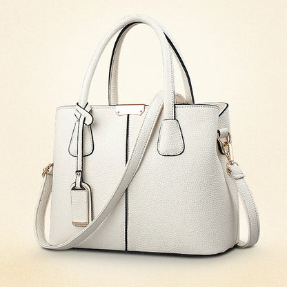 Large Women's Tote Bag – Structured Square Shoulder Handbag
