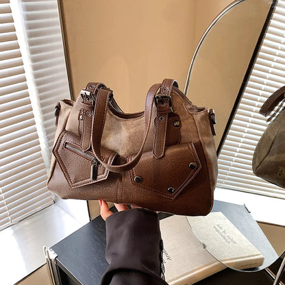 Retro Shoulder Tote Bag – Versatile Women's Handbag