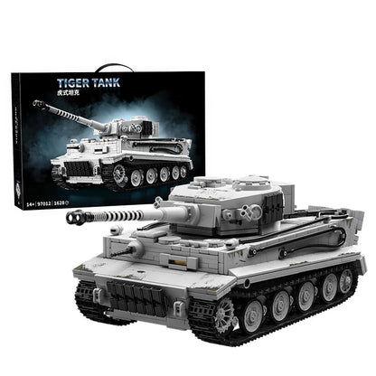 Tiger Tank MOC Building Set – 1:28 Scale WWII Military Blocks